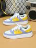 MCTIN Women Casual Shoes Breathable Platform Sneakers Couples Non Slip Leather Skateboard Shoes