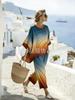 A wholesale European and American Y1 new printed large hemian casual set from Simian