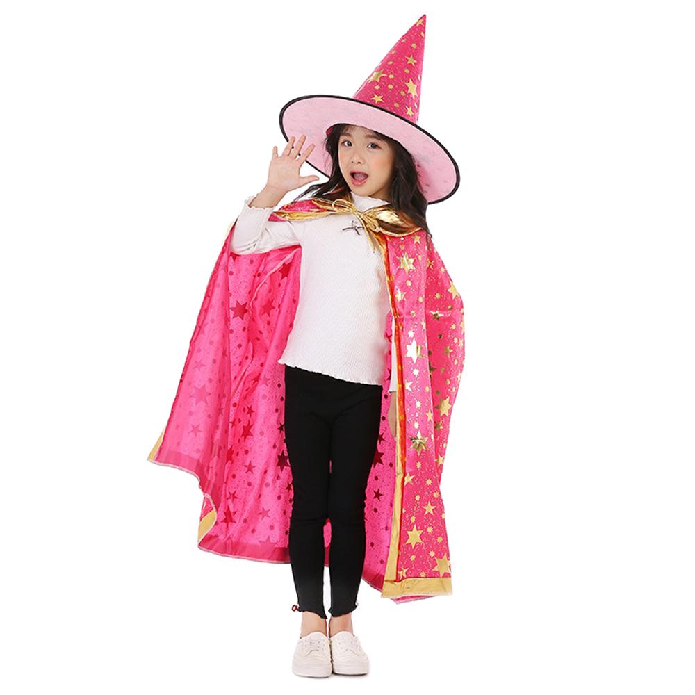 LOHO WONDERZ Halloween Costumes Witch Wizard Cloak with Cape and Hat Cosplay Costume for Mardi Gras Masquerade Party Kids Boys Girls Women Black LOHO WONDERZ Halloween Costumes Witch Wizard Cloak with Cape and Hat Cosplay Costume for Mardi Gras Masquerade Party Kids Boys Girls Women Black
