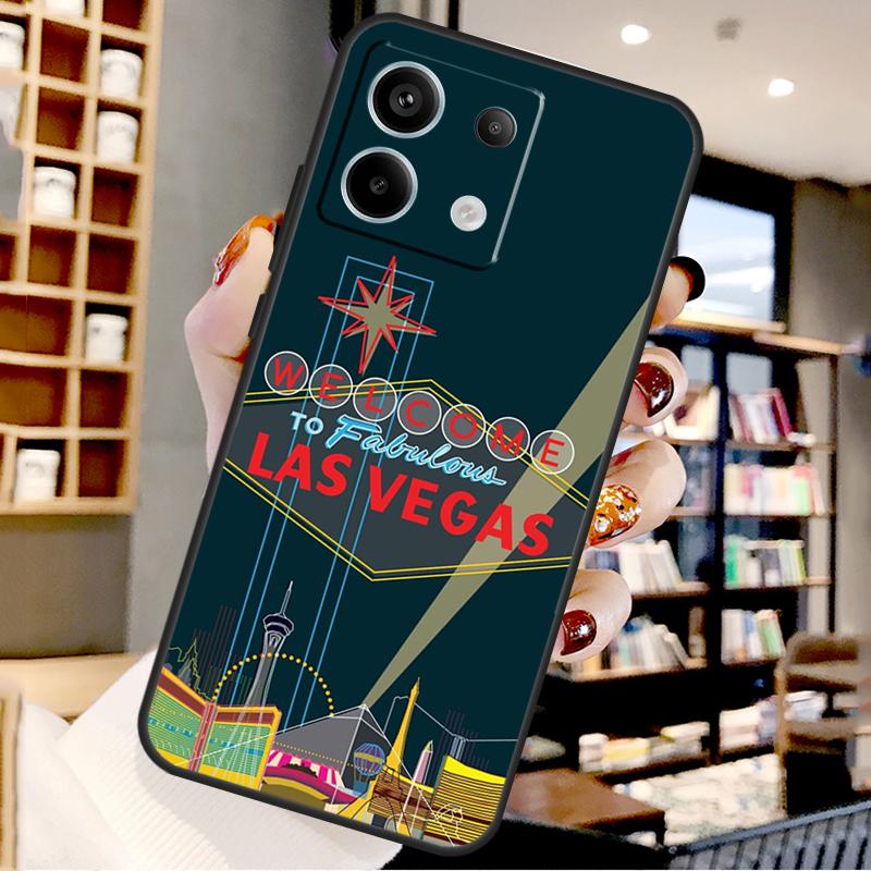 Las Vegas Nevada For Xiaomi Redmi Note 14 Pro 9 10 11 12 13 15 Pro Plus Case For Redmi 15 15C 14C 12C 10C 13C