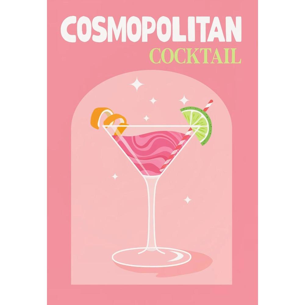 Simplicity Colorful Cocktail Posters Trendy Drinks Prints Whiskey Bar Cart Prints Canvas Painting Wall Pictures Home Bar Decor