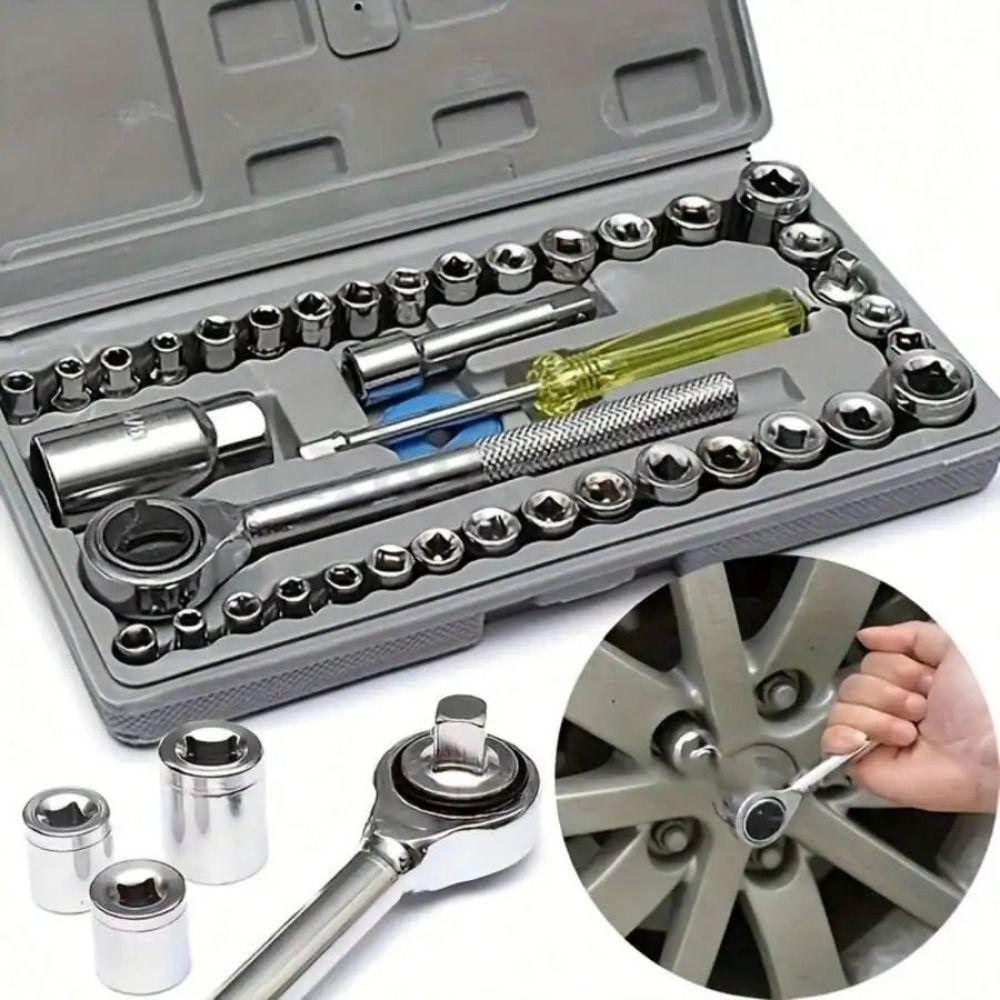 Wear-resistant Socket Wrench Set High Hardness Hand Combination Tool Kit  Maintenance