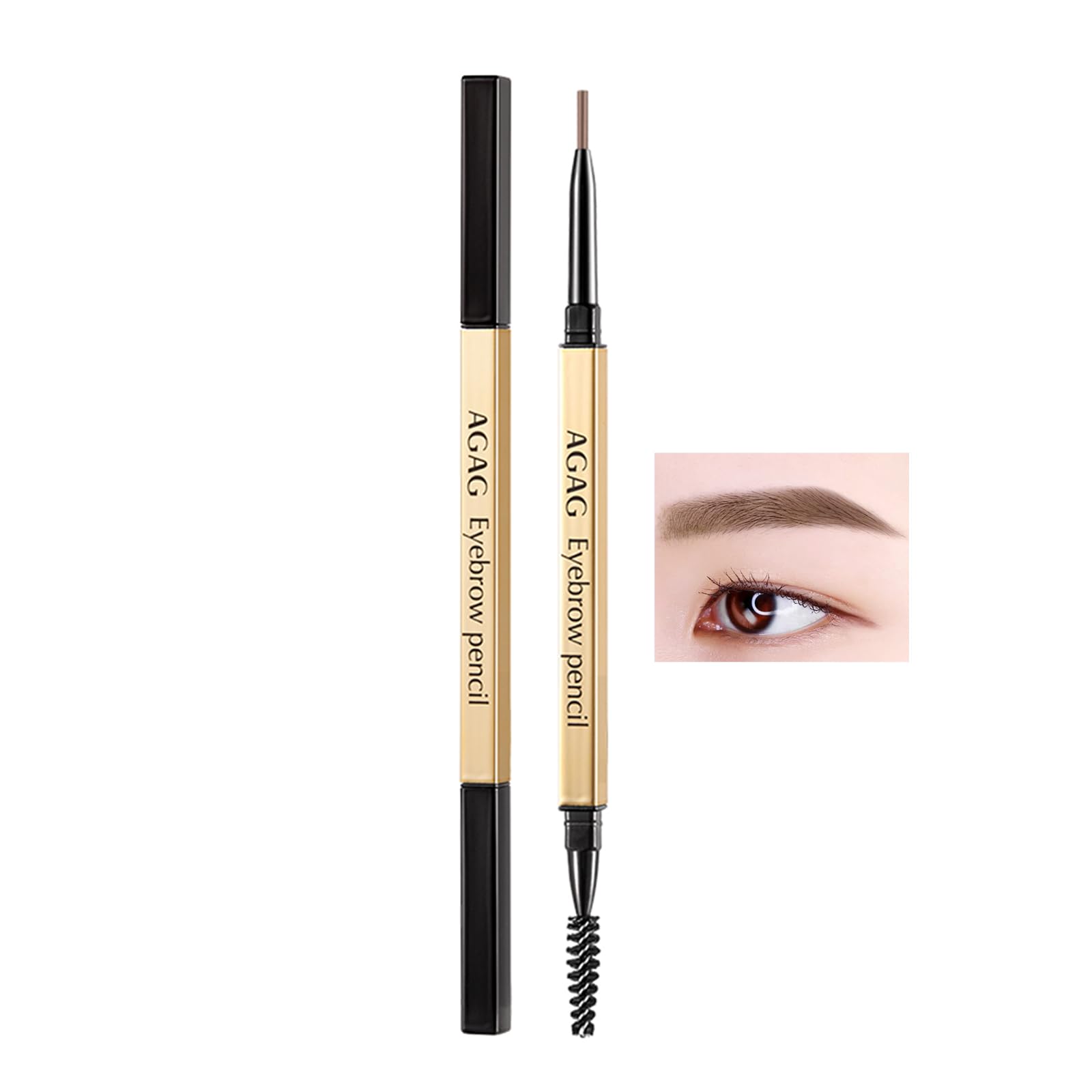 

Qin Derdom Eyebrow Pencil, Ultra-Fine 1.5mm, Long-Lasting, Smudge-Proof, Waterproof, Sweat-Resistant, Natural Finish, Beginner-Friendly, Easy to Use,