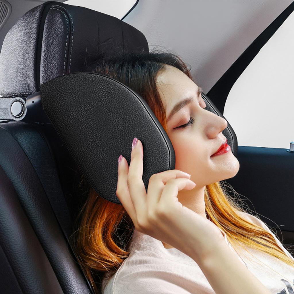 Neck Support Pillow 180 Adjustable Memory Foam Road Pal Headrest U-Shaped Only Suitable for Car Seat Headrest with Poles