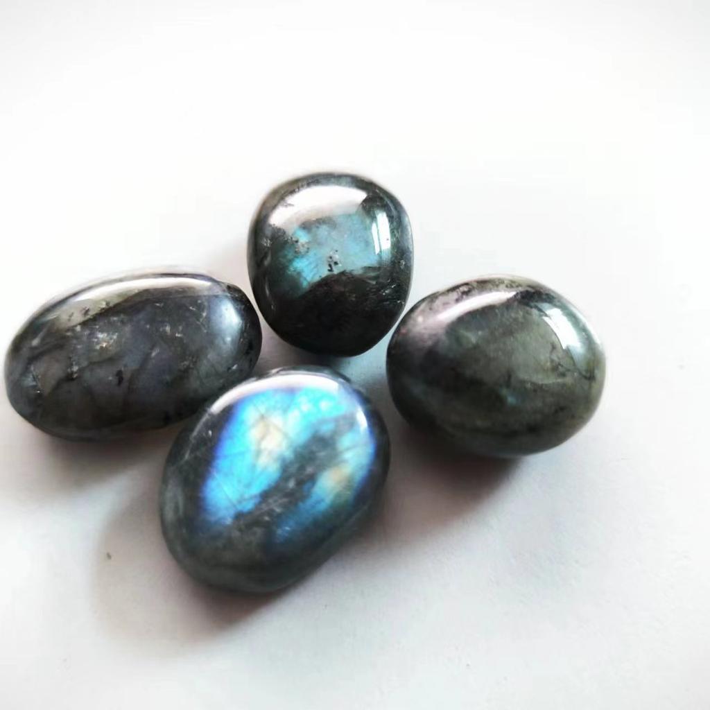 1 st Naturfärg Äkta Labradorit Original Labradorit Månsten Naturstenar Ornament Månsten Hemdekoration Sten