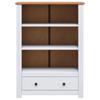 Bookshelf White 80 x 35 x 110 cm Solid Pine Wood (Panama Pine)