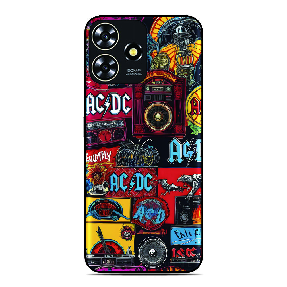 Music AC-DC Phone Case For ZTE Blade V80 V60 V50 Design 4G V30 V40 Vita Axon 60 50 40 Lite 30 Pro 11 V41 Smart A3 A5 Cover