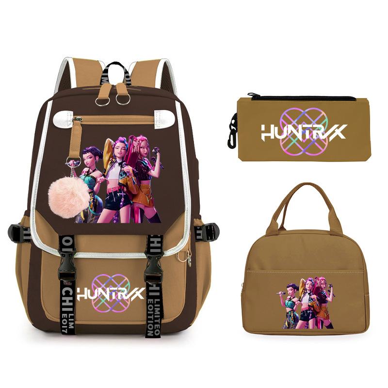 KPop Demon Hunters Demon Hunters Printed Fashion Children's Backpack Foreign Trade Trend Student School Bag