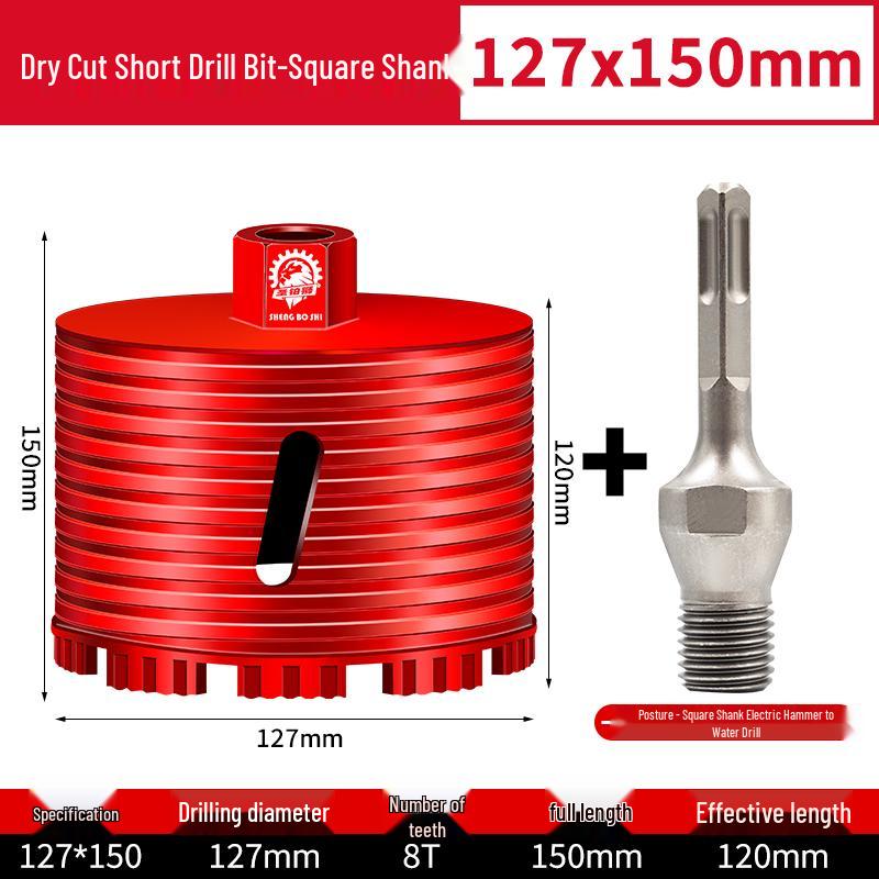 Compact Electric Hammer Water Drill Bit Set for Sharp Hole Opening in Range Hood, Wire Box, and Wall.