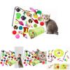 Varied Cat Toys Bundle Sisal Ball Cat Wand Cat Tunnel Perfect For Playful Kittens 21 Pieces
