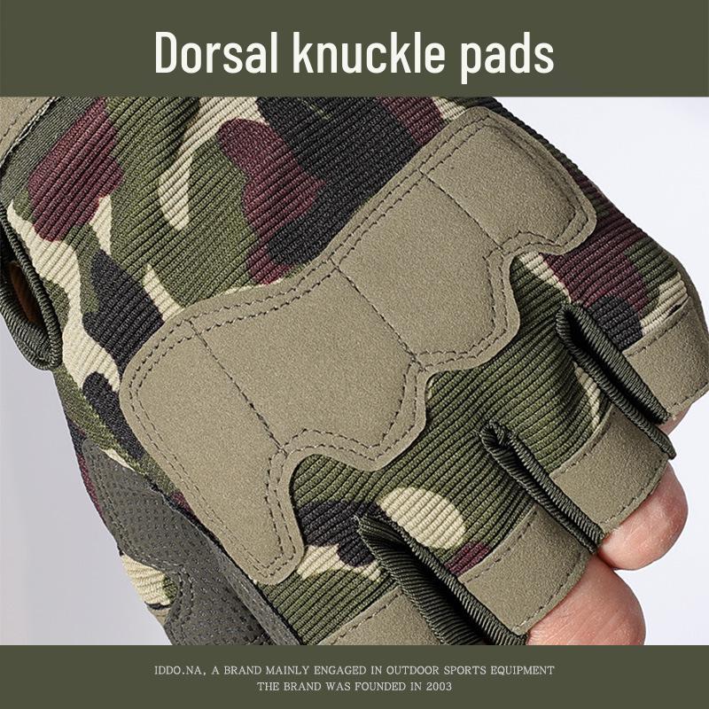 Men's Non-Slip Half-Finger Gloves - Durable for Spring/Summer Cycling, Mountaineering, Outdoor Sports, Training, and Fitness