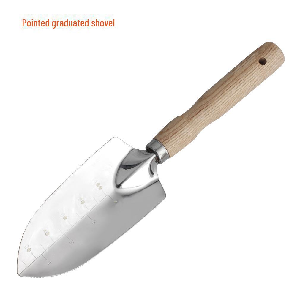 In Stock: Stainless Steel Garden Shovel for Planting and Outdoor Use, Ideal for Cauliflower and Other Vegetables.