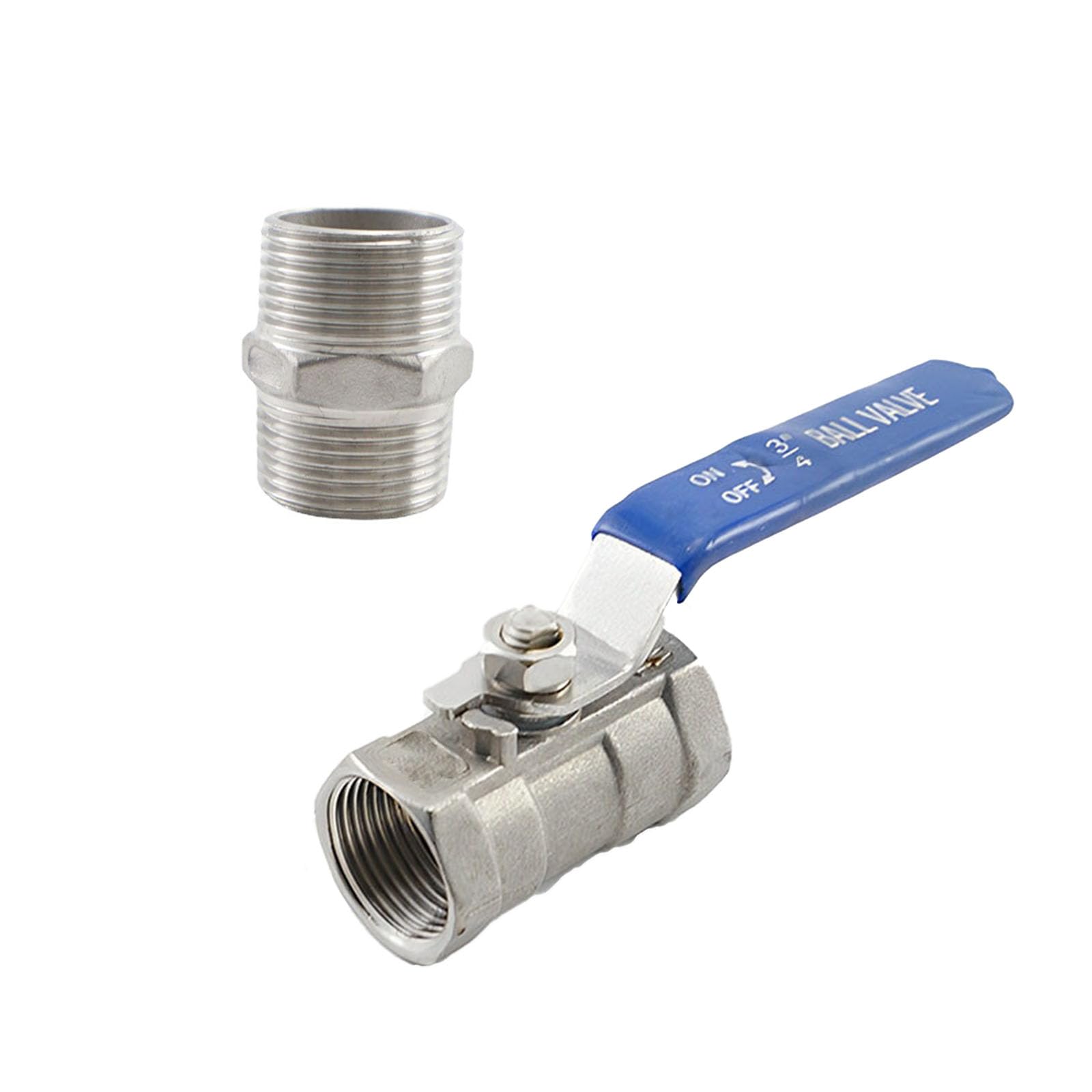 

LOYELEY Ball Valve Set 3/4 PT 304 Stainless Steel Flow Control Valve with Insulated Handle