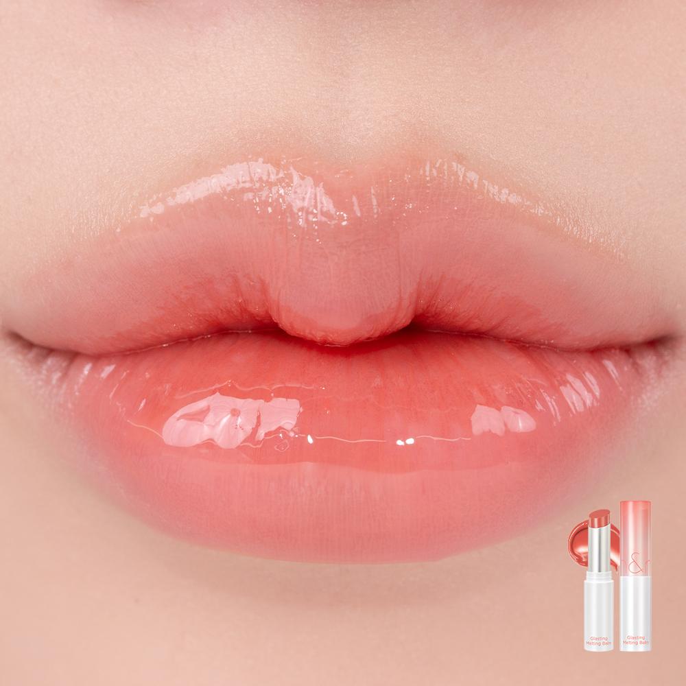 Rom&nd Glasting Melting Balm  3.5g– Korean Hydrating Lip Balm with Glossy Finish – Natural Nude & Pink Shades – Trending K-Beauty Gift