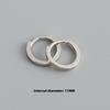 Gold Plated 925 Sterling Silver Hoop Earrings Women Trendy Ear Bone Perforated Design for Weddings