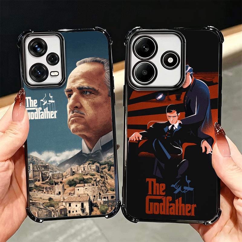 The Godfather TV Soft Phone Case For Xiaomi Redmi Note 14 15 Pro Plus 13 12 11S 11T 5G 10 9S 9 Plating Anti-Fall Fundas