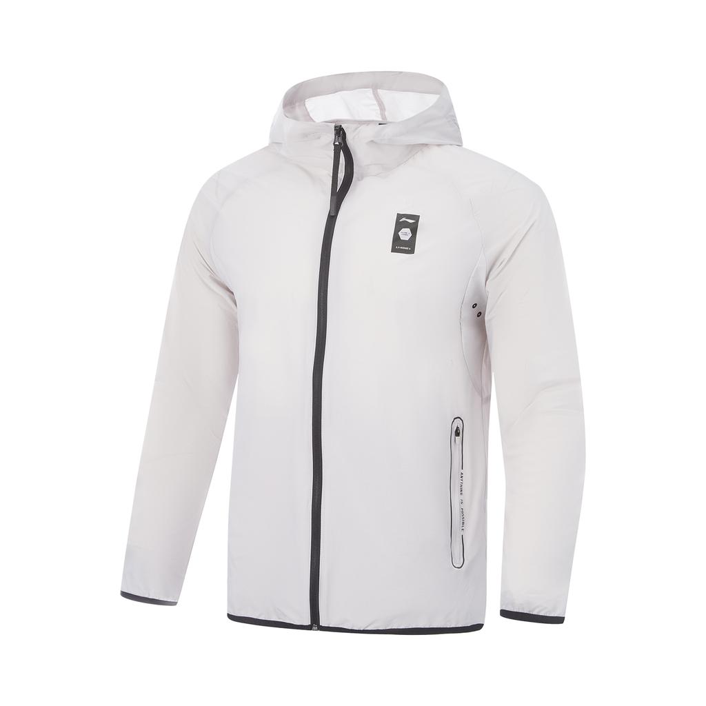 Li-Ning Comfortable Ice Feel UV Resistant Quick Dry Cool Moisture Wicking Sunscreen Sports Jacket Men Jackets Moon-Mist-Gray AFDVG33-5