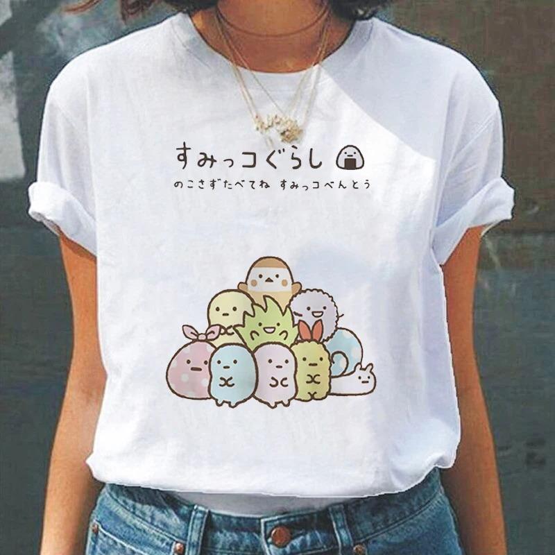 Cartoon Cute Japanesestyle Fashion Women TShirts Harajuku Kawaii Clothes Short Sleeve Summer Tees Casual FeUnisex Tops ONeck