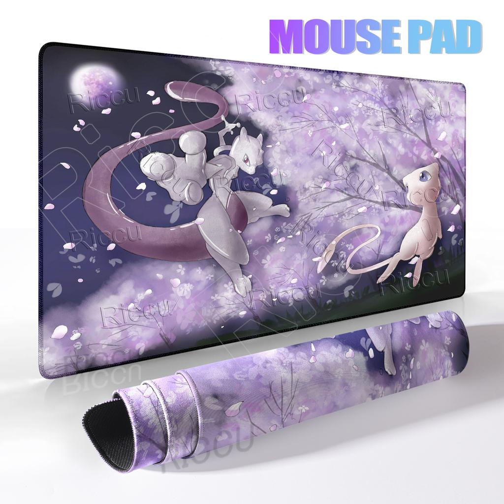 Mewtwo Large Mouse Pad Gamer pokemon Keyboard Desk Mat XXL Carpet Rubber Tapis Souris PC Accessories Mousepad Gaming accessories