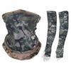 Camouflage Ice Silk Neck Gaiter and Arm Sleeve Set