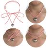 Small Heart Choker Pendant Necklaces Love Pendant Choker for Women Jewelry Gift