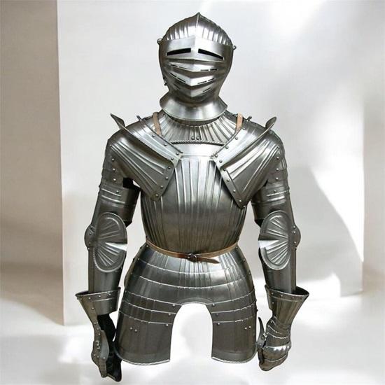 

Готический доспех, Индивидуальный средневековый доспех во весь рост, Носимый костюм, Рождественский подарок