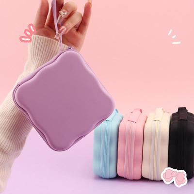 Tragbare Reise Datenkabel Kleine Aufbewahrungstasche Leichte PU Reißverschlusstaschen Multifunktionaler Ladeschutz Münzfach