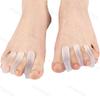 Fashion 2Pcs=1Pair Soft Gel A-shaped Toe Overlapping Separator Bunion Corrector Spacer Wear-resistant Foot Straightener Toe Stretcher