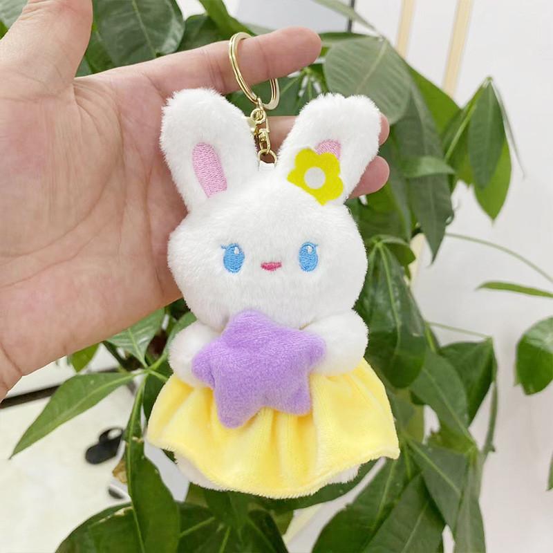 Cute Bear Cartoon Plush Toy Keychain With Short Fur For Kids And Gifts Adults