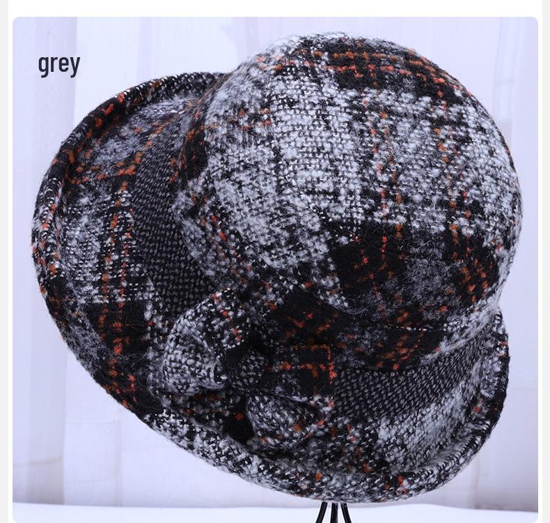 

Осенне-зимняя женская шляпа-рыбачка для всех возрастов - Теплая федора в стиле шляпы-котелка Adjustable