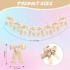 1pcs Pink Bow Garlands Banner Satin Ribbon Ornaments for Birthday,Bachelorette Party,Bridal Shower,Wedding,Baby Shower Decoation
