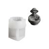 Halloween Theme Silicone Candlestick Molds Witch Skull Silicones Mould For Candle Holder Home Decoration Cement Sculpture