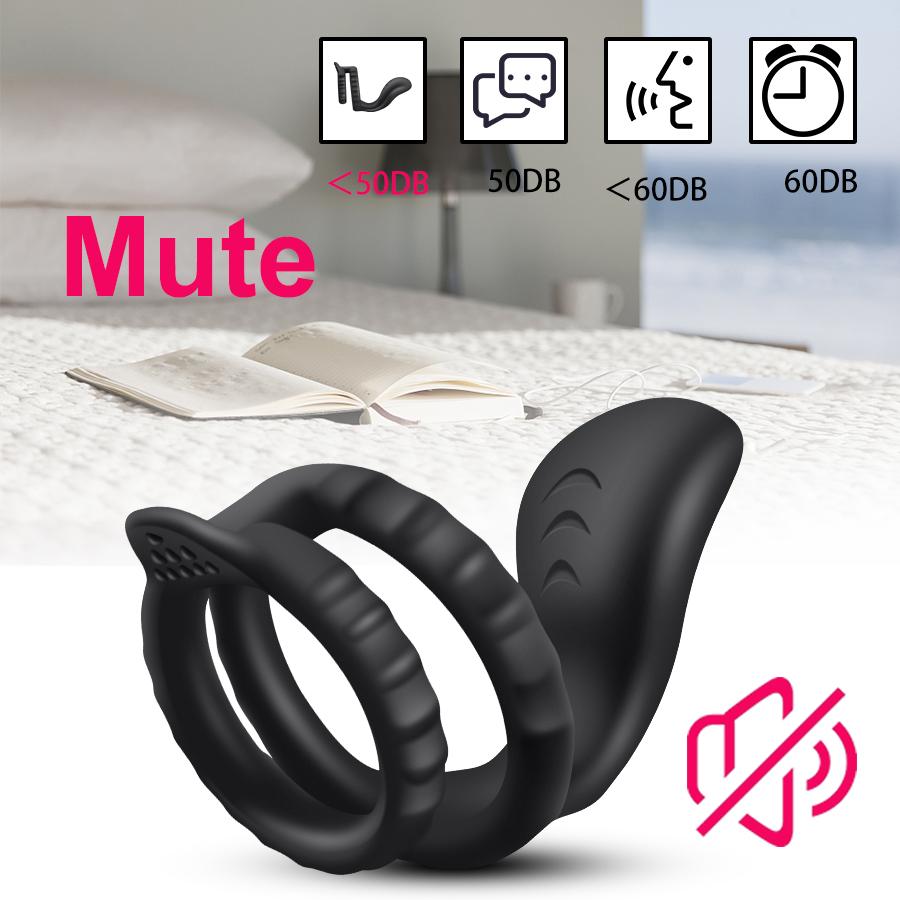 Wearable Sleeve for Penis Cock Ring Vibrator Sex Toys for Adults Vibrating Rings  Stimulator Men Sexy Toys