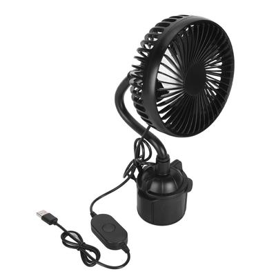 Car Fan Powerful Low Noise 3 Speeds Adjustable Portable USB Powered Fan with Gooseneck for Car