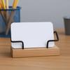 Wooden Business Card Holder Creative Display Stand New Desktop Shelf Box  Office