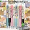 Line Friends Erasable Blue Pen: Posture Correction, Quick-Drying, High-Value, Push-Type, ST Tip. Ideal for Students, Ins Style.
