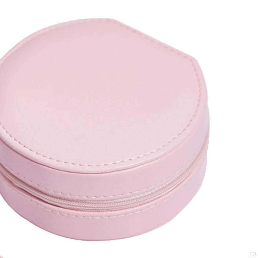 Box für Damen Mädchen Tragbar Schmuck, Ohrringhalter und Ringaufbewahrung Etui Organizer
