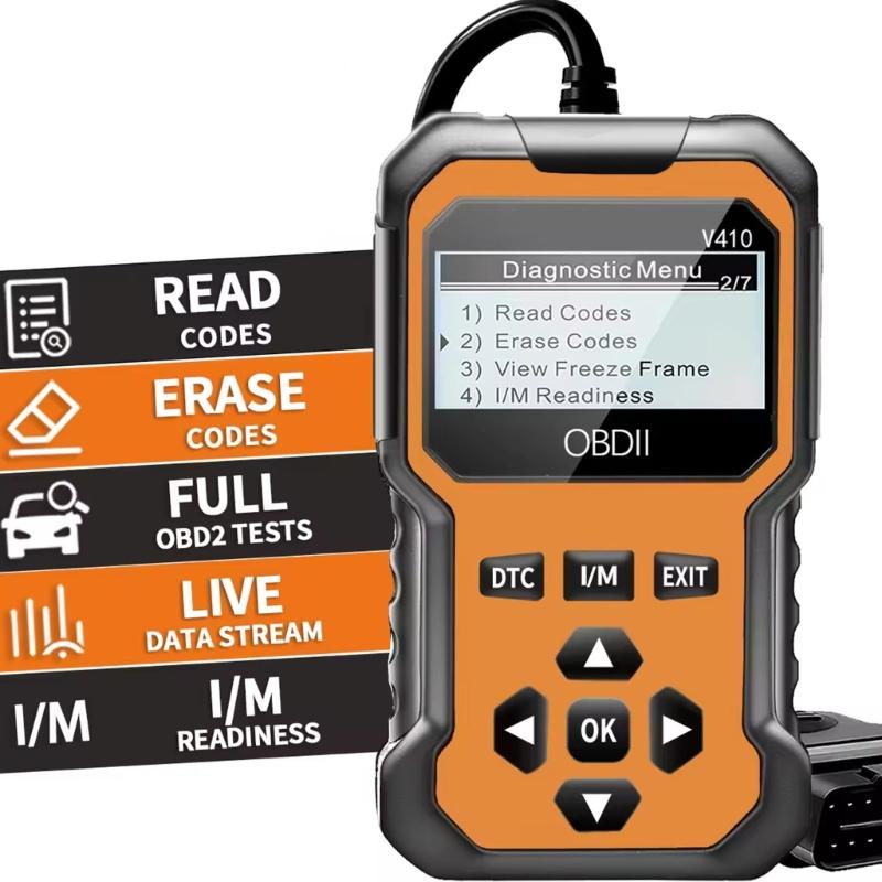 Industrial OBD2 Diagnostic Scanner High Resolution Display Multiple Language Compatibility Car Diagnostic Tool