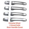 New Car ABS Chrome Piano Black Carbon Accessories For Chrysler 300 300C    Door Handle Bowl Cover Trim Paste Style