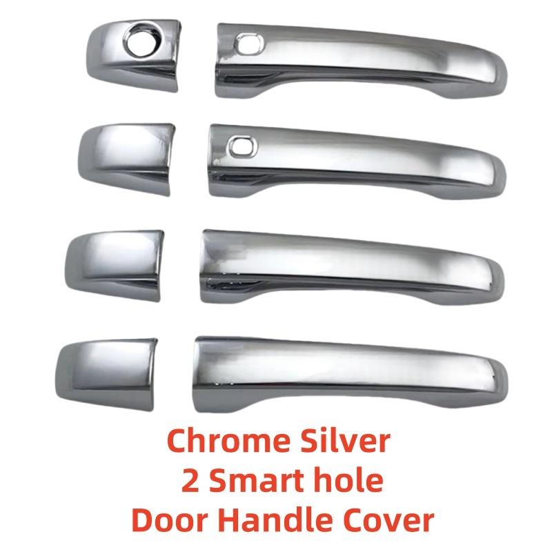 New Car ABS Chrome Piano Black Carbon Accessories For Chrysler 300 300C    Door Handle Bowl Cover Trim Paste Style