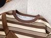 Boys' Toddler Spring & Autumn Striped Sweatshirt with Crossbody Bag Two-Piece Set, 2025
