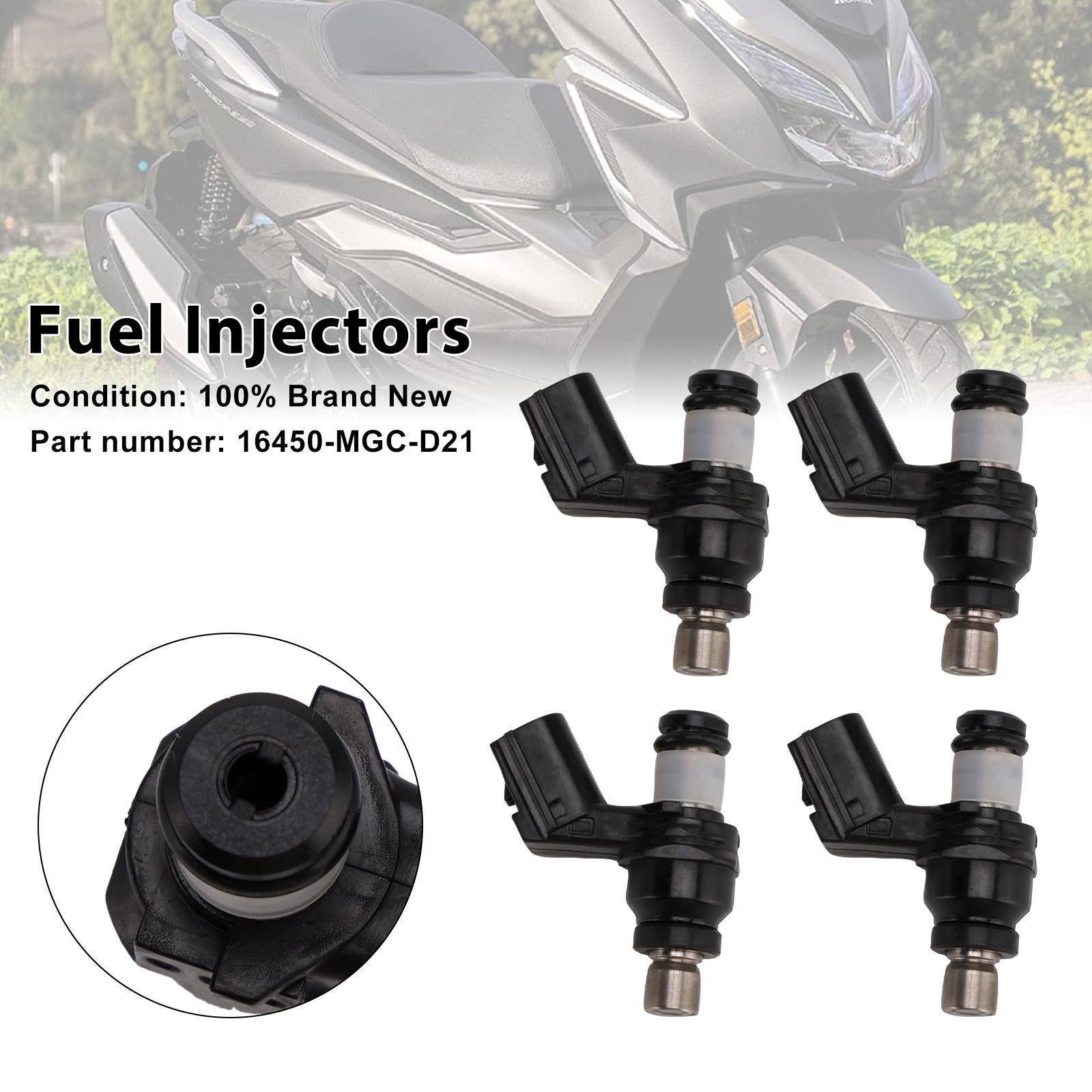 

4PCS 16450-MGC-D21 Fuel Injectors For Honda CB1100 2013-2017 NSS300 Forza 300