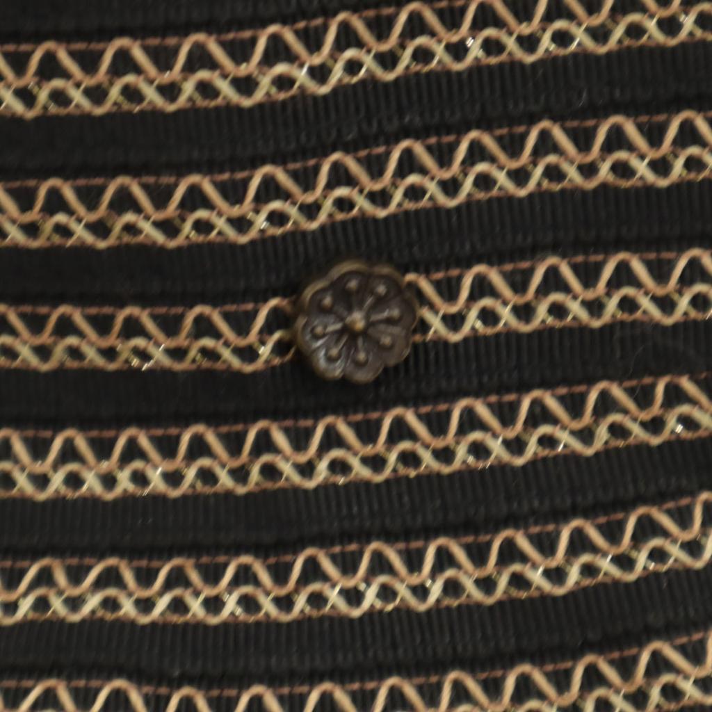 KENZO made in Japan border bucket hat M(22.4") Black series hat Men's Used