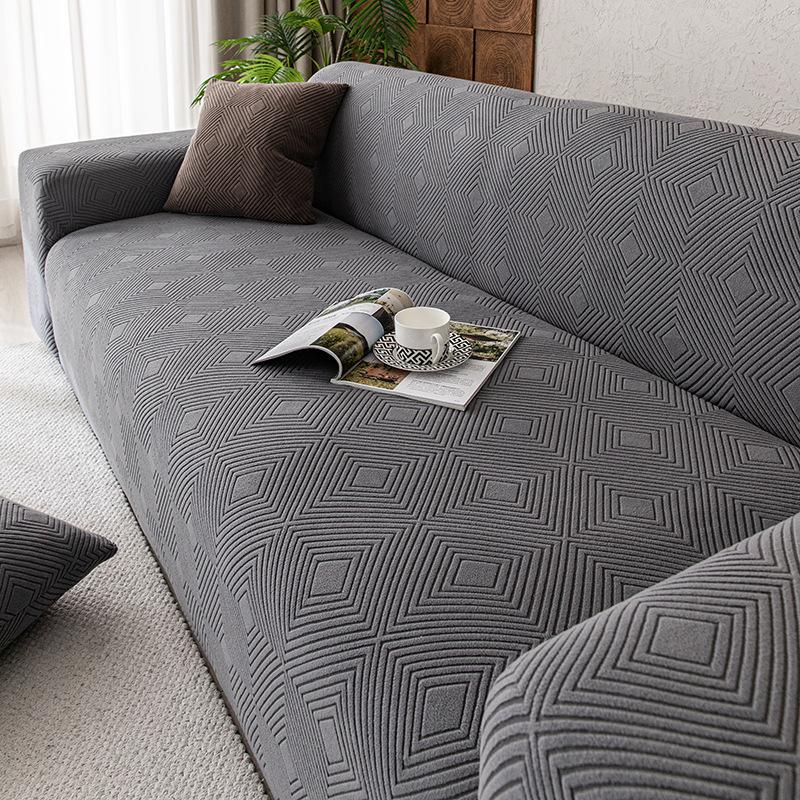 Adjustable Elastic Sofa Cover Armchair Protector Corner L Shape Stretch Slipcovers Couch Cover 1/2/3/4/5 Seater For Living Room