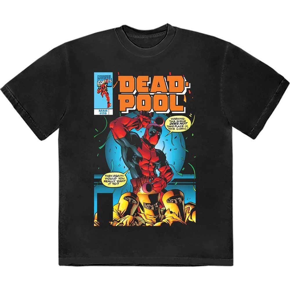 Marvel Comics Unisex T-Shirt: Deadpool Bubble Text (Large) S