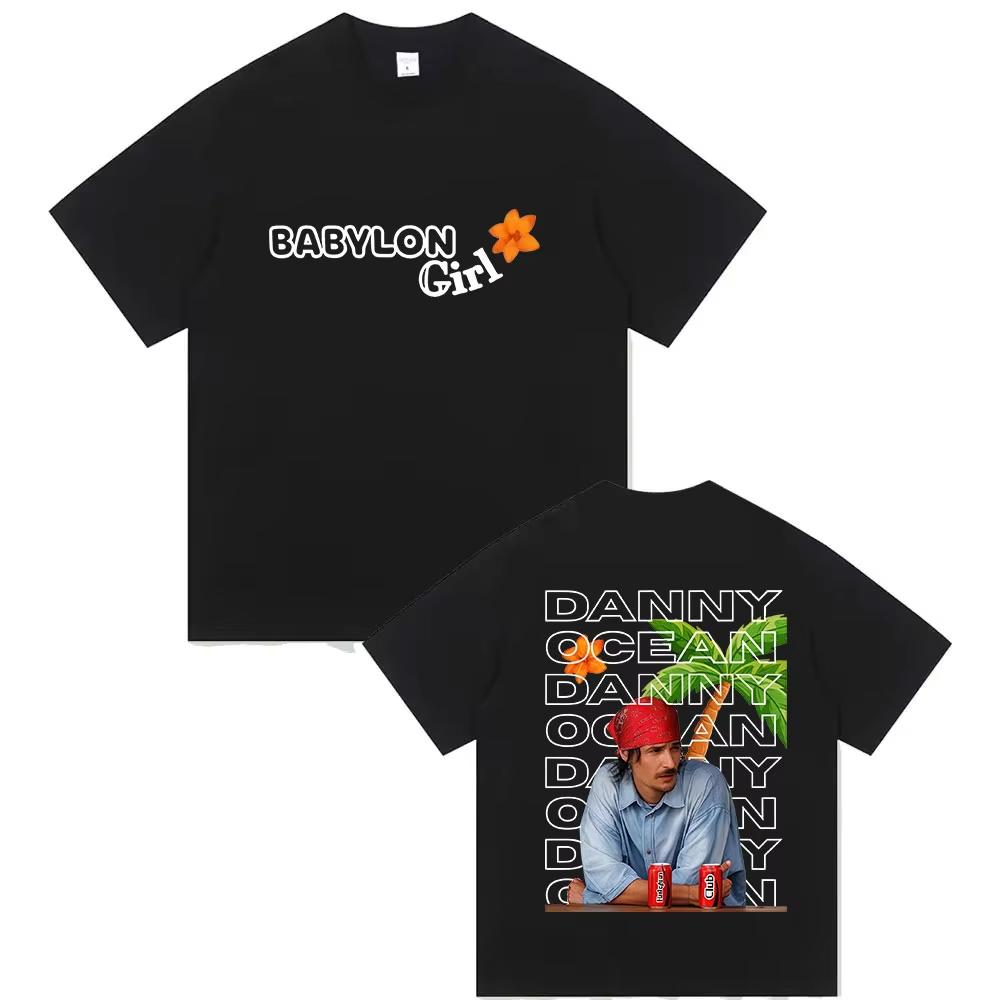 

Rapper Danny Ocean Babylon Girl Album 2026 New T Shirt Unisex Women Hip Hop Fashion pure Cotton Short Sleeve Tshirt Pop Streetwear L