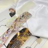 Leopard Print Acetate Comb Hair Styling Tool Hairdressing Combs Hair Care Makeup Comb  Dormitory