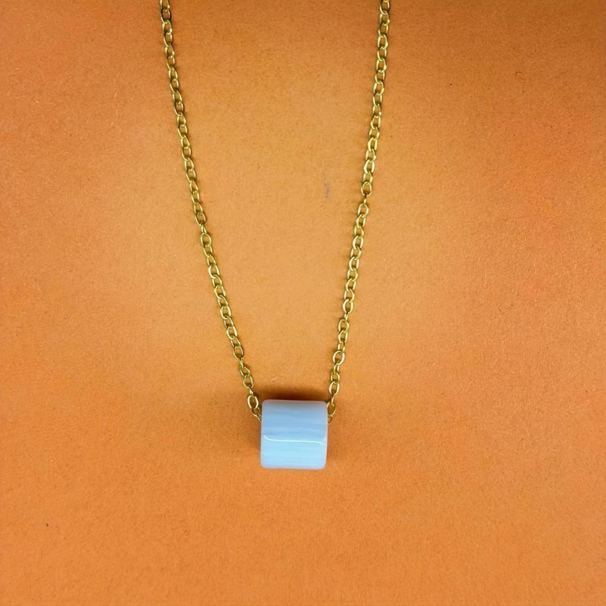 

Charming Blue Zircon & Red Bead Cartoon Pendant Necklace - Trendy Gift for Girls