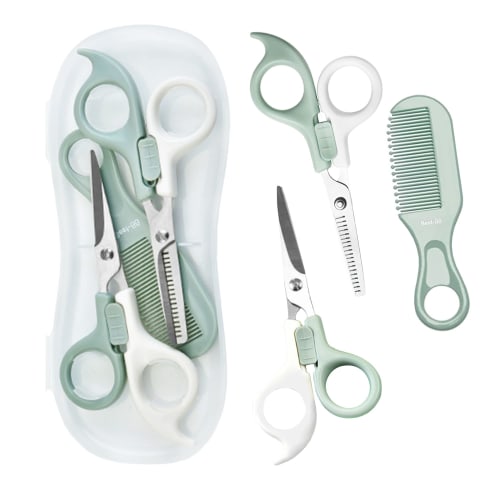 

Children s Baby Haircut, Kids Hair Cut, Baby Hair Cutting, 3-Piece Set with Child-Safe Lock, Thinning Shears, Hair Trimmer, Supervised by a Profession