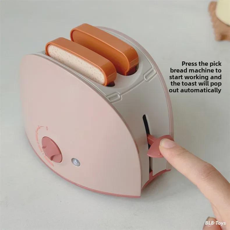 Korean Kids' Play Kitchen Appliances: Simulation Electric Washing Machine, Coffee Maker, Bread Maker, Water Dispenser
